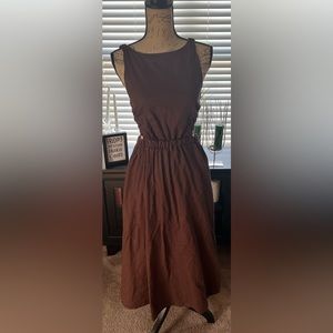 Petal & Pup brown linen dress size 4